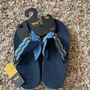 Teva Voya Kishi Dark Blue Flip Flop Sandals Youth Kid Child Size 1 New with Tags